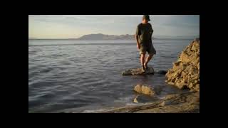 Xian Enjoys Sunset On The Great Salt Lake 2011.