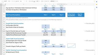 Founder Sales in Rocket Pro Forma