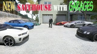 GTA 4: Westdyke Safehouse with Garages for 8 cars | HOUSE MOD