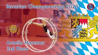 Amelie Hammer Bavarian Championships 2023 in Gymwheel Age Group 15 16 3rd Place