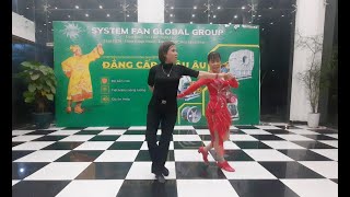 NHẢY PHỐ HOA CHA CHA CHA ĐÔI/CẶP ĐÔI THÚY NGUYỄN & PHẠM LÂM KINH MÔN