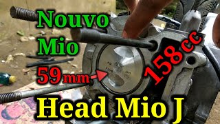 Tutorial Bore up Mesin Mio / Nouvo 158cc Blok Head Mio J Part 5