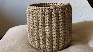 УНИКАЛЬНЫЙ УЗОР ДЛЯ КОРЗИНЫ. плотный узор крючком | SHODDI crochet basket