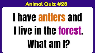 25 Amazing Animal Quiz Questions with Answers | Can You Beat the Quiz? 🐘 (Part 28)