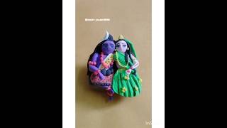 Prabhu Shiv-Parvati mata Clay making 🔱#viral #ytshorts #mahakal #religion #religion#shorts#mahadev🖌️