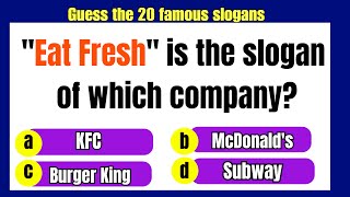 "🌍 Guess the Global Slogans Challenge! Can You Match These Catchy Phrases to Their Brands? 🧐