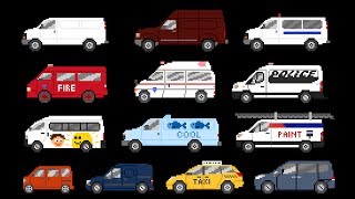 Vans - Street, Commercial & Emergency Vehicles - The Kids' Picture Show (Fun & Educational)