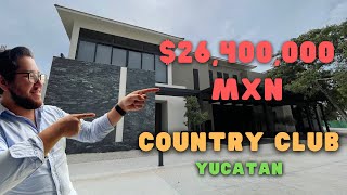 CASA en VENTA de LUJO COUNTRY CLUB YUCATAN, así se ve una CASA de  $26,400,000 MXN