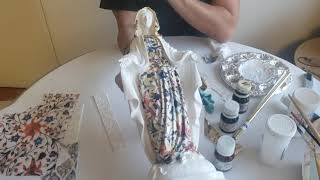 Decoupage en figura de Yeso Tutorial P.A.P.#2