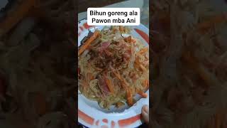 bihun goreng bahan seadanya