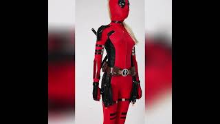 Lady Deadpool Cosplay Costume Female Deadpool & Wolverine Halloween Theme Party Outfits #Takerlama