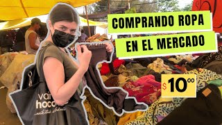 Comprando ropa en el tianguis | lana y seda de $10 pesos ?!!