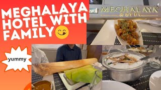 Meghalaya Hotel - Dinner with Mom and Dad - yummy food - USA Telugu Vlogs 😋🥰😋 - India Series