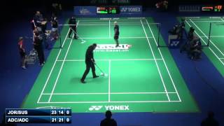 QF - XD - C.Adcock / G.Adcock vs P.Jordan / D.Susanto - 2014 Swiss Badminton Open (F 7-4)