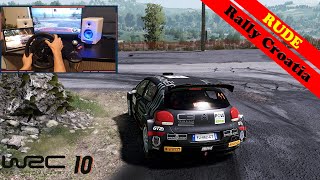 Citroen C3 Rally2 | WRC 10  Croatia Rude | Thrustmaster T300RS Steering Wheel