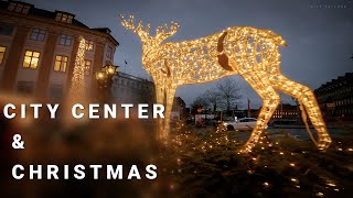 Walking tour in the city center of Copenhagen,  Christmas season