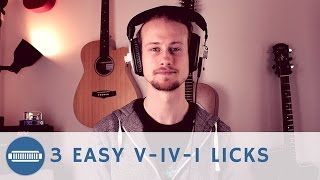 3 Easy V-IV-I Blues Harmonica Licks on C harmonica