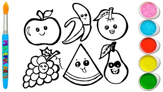 Let's Draw And Paint Fruits Together | Painting, Drawing, Coloring Tips for Toddlers & Kids