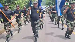 Ejército de Nicaragua participó en el recorrido de la Antorcha de la Libertad Centroamericana