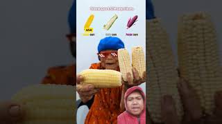 Makan jagung berbagai warna #shorts #fun