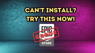 How to fix error 2503 when installing Epic Games launcher in Windows (2024 Updated)