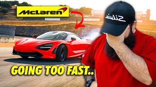 I GOT KICKED OFF THE TRACK IN THE MCLAREN...