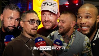 Fury, McGregor, Usyk & others react to KO in Dubois/Joshua 🤯