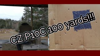 CZ P10C at 100 yards