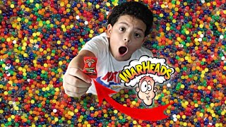 Find the WARHEAD in HUGE ORBEEZ POOL!