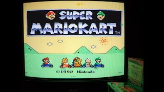 【SNES】Super Mario Kart | スーパーマリオカート ~Title/Demo // MiSTer FPGA Y/C CRT