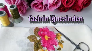 Pembe ve Sarının Uyumu sizi Mest Edecek yeni model iğne oyası 🌺🌿💝