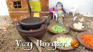 Veg Burger 🍔. Miniature food factory