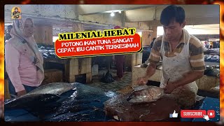 Kehebatan Juragan Milenial, Potong Ikan Tuna Sangat Cepat