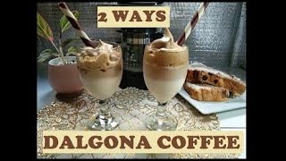 How to Make Dalgona Coffee | 2 Ways | Skyline77