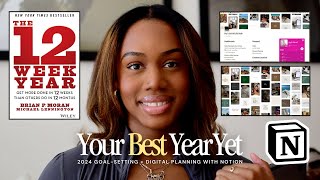 ACTUALLY ACHIEVE YOUR GOALS: My 2024 Goal-Setting System & Digital Planning with Notion | Nyla Imani