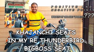 KHAJANCHI BIGBOSS SEAT IN MY ROYAL ENFIELD THUNDERBIRD