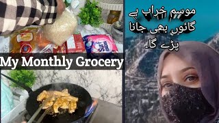 My Monthly Grocery ll How ll kitchen organization ll simple daily routine