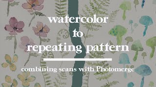 Combining multiple scans using Photomerge ✿ Make seamless patterns in Photoshop!