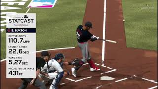 Twins at Rays October 2 2024 MLB the show 23 Franchise Mode Wild Card Game 1