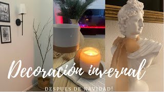 DECORA CONMIGO SIN GASTAR 👌🏻PARA DESPUÉS DE NAVIDAD |DECORACION INVERNAL/NEUTRAL❄️🤎