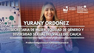 Yurany Ordoñez- Secretaria de Mujer, Equidad de Género y Diversidad Sexual del Valle del Cauca.