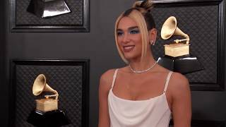 Dua Lipa On The Red Carpet | Fashion Cam | 2020 GRAMMYs