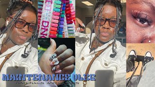 MAINTENANCE VLOG 💇🏾‍♀️ | new hairstyle, nails, & lashes | + mini haul ✨| Taylor Ayani