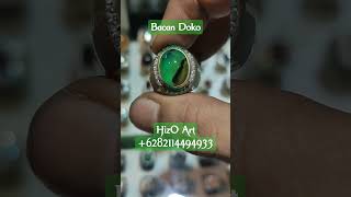 Natural Bacan Doko Antiq Ring Perak Custom Minat +6282114494934 #hizoart #bacan #bacandoko #shorts