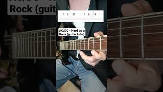 AC/DC - Hard as a Rock (guitar riff with tabs)