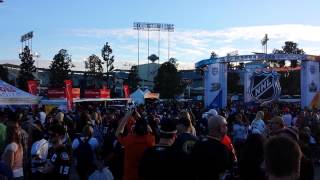 Fan Fest Kings Ducks Dodger Stadium 1-25-2014