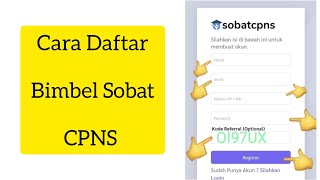 Cara Daftar Bimbel SobatCPNS Terbaru