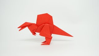 【恐竜折り紙】スピノサウルス dinosaur origami spinosaurus