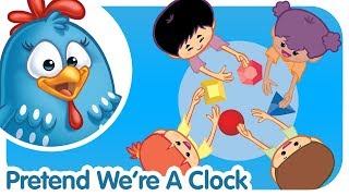 Learn to Tell Time Song | Lottie Dottie Chicken UK | Nursery Rhymes For Kids