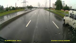 СПБ 01.08.2112 ДТП Индустриальный Революции Akenori DriveCam .